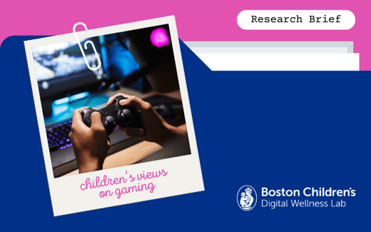Research Brief: Children's Views on Gaming